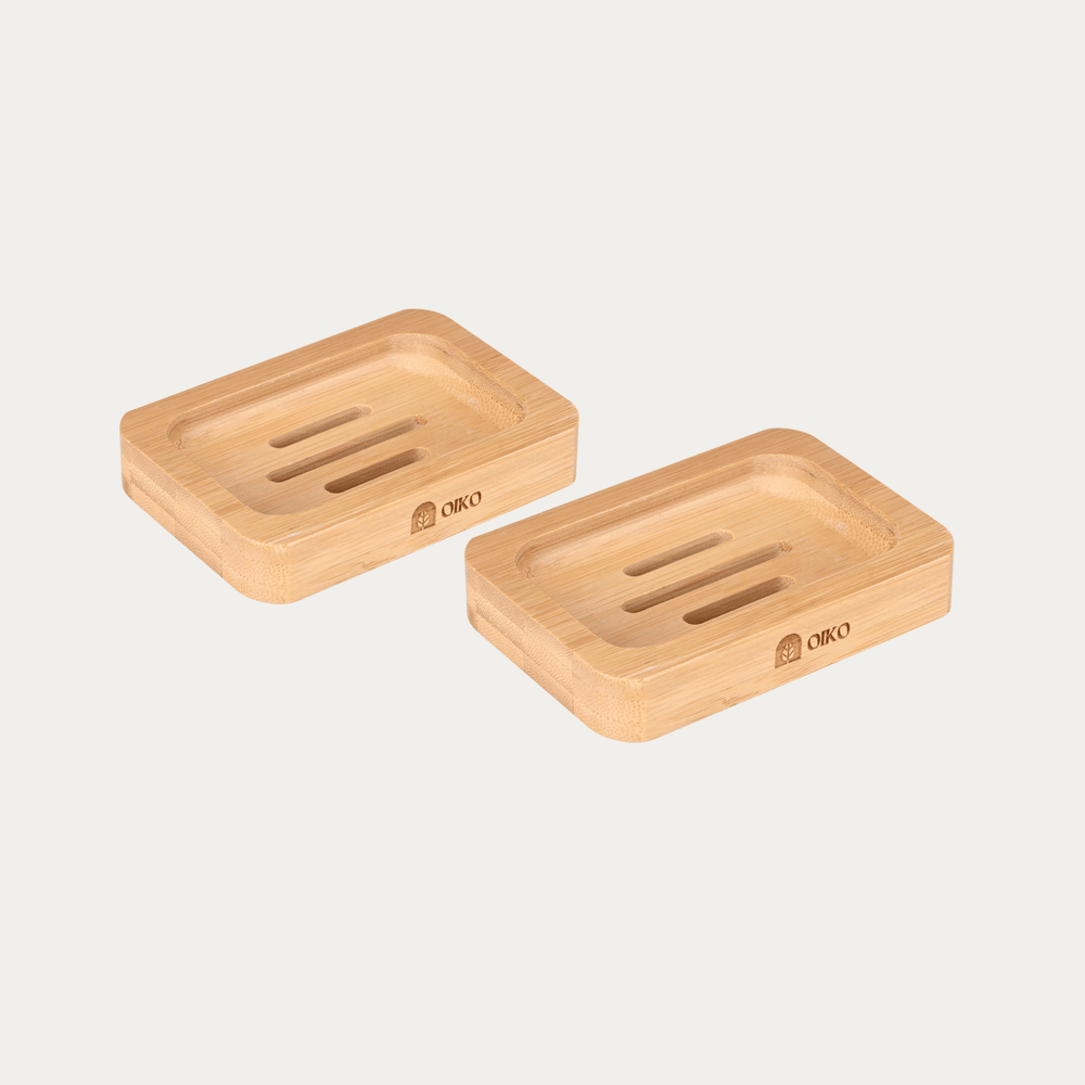 Bamboo Soap Holder | Minimalist Elegance |Durable & Water - Resistant - OIKO