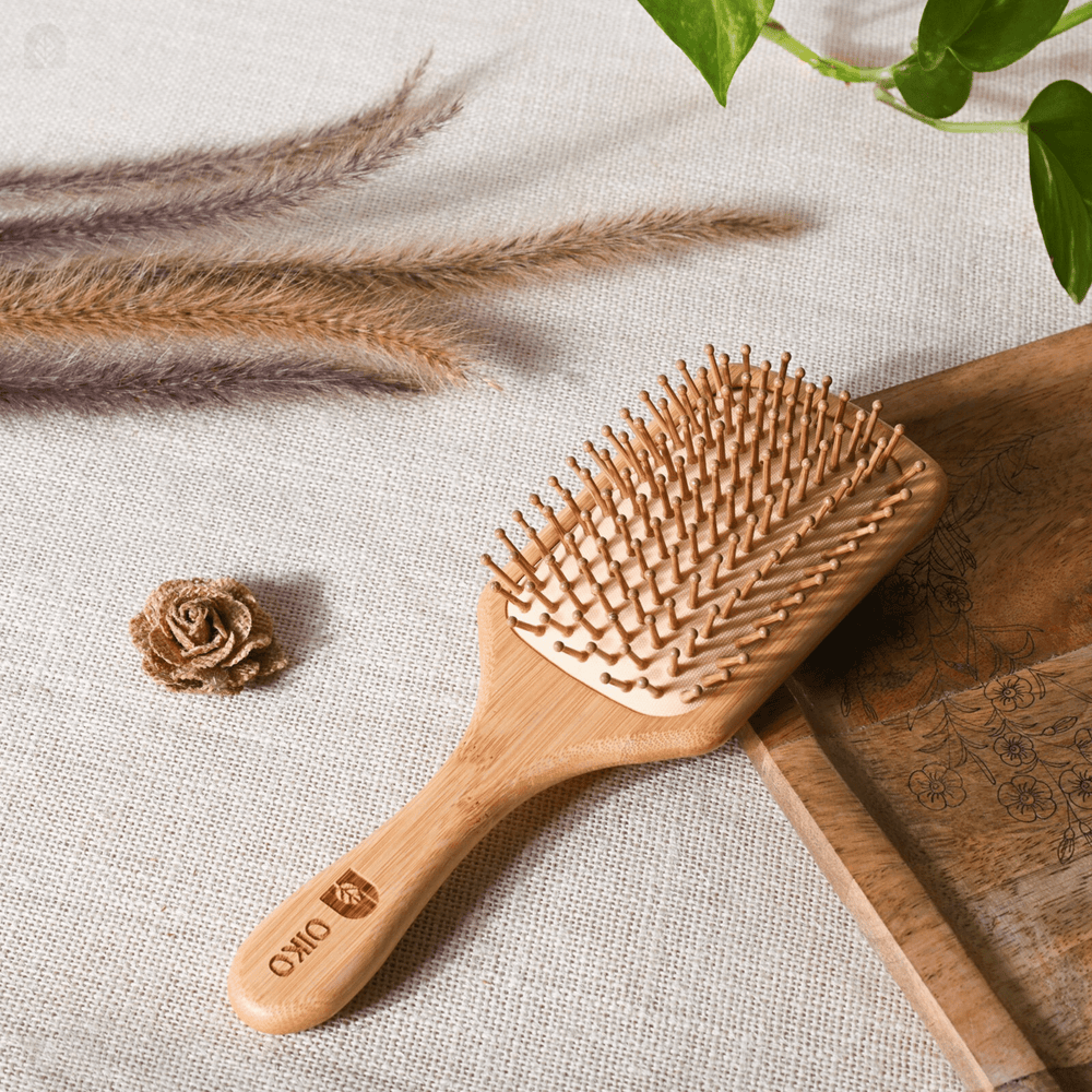 Bamboo Hair Brush with bamboo bristles - OIKO