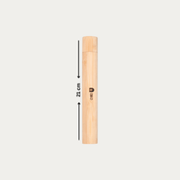 Bamboo Toothbrush Travel Tube| Brush Included |Stylish Protection On the Go - OIKO